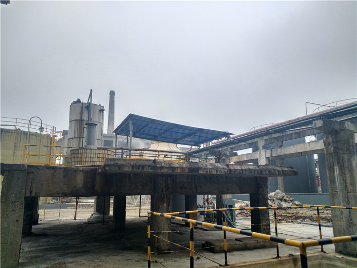 彭州華融化工廠房局部拆除