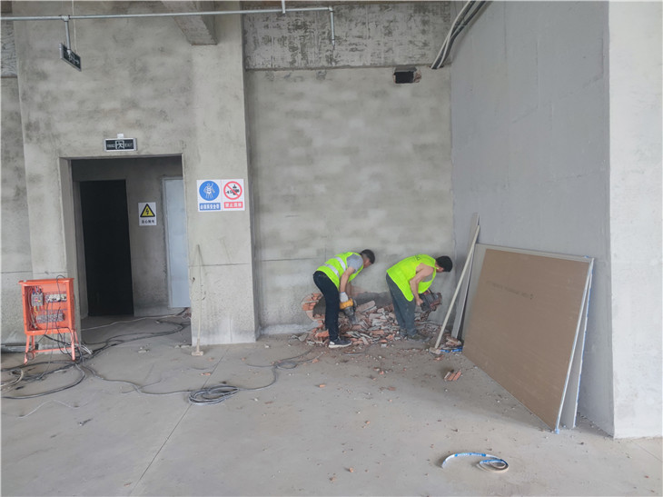 成都天府國際生物城墻體拆除清運